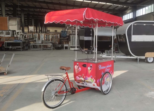 small mobile ice cream freezer cart for sale in France